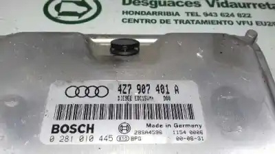 Gebrauchtes Autoersatzteil ecu-motorsteuergerät uce motorsteuergerät zum audi allroad quattro (4b5) 2.5 tdi (132kw) oem-iam-referenzen 4z7907401a  0281010445