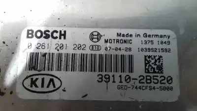 Second-hand car spare part ecu engine control for kia cee´d concept oem iam references 391102b520  0261201202