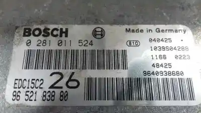 Second-hand car spare part ecu engine control for citroen c5 break 2.0 hdi sx oem iam references 9652183880  0281011524