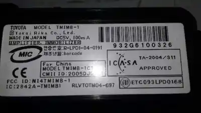 Second-hand car spare part ignition switch for lexus is200 (ds2/is2) 2.2 d-cat oem iam references 932g6100326  