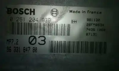 Second-hand car spare part ecu engine control for citroen xsara break 1.6 oem iam references 9633184780  0261204939