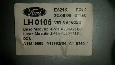 Peça sobressalente para automóvel em segunda mão elevador de vidros dianteira esquerda por ford focus lim. (cb4) 1.8 tdci turbodiesel cat referências oem iam 1738645
