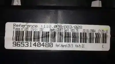 Автозапчастина б/у панель інструментів для peugeot 607 (s1) pack посилання на oem iam 9653140480  110008883028