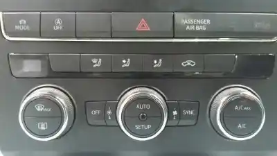 Peça sobressalente para automóvel em segunda mão comando de sofagem (chauffage / ar condicionado) por seat leon (5f1) fr referências oem iam 5f0907044h  5hb01121540