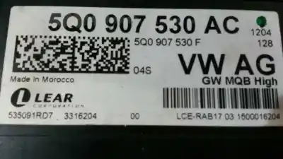 Second-hand car spare part electronic module for seat leon (5f1) fr oem iam references 5q0907530ac  