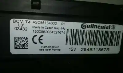 Second-hand car spare part fuse box unit for renault clio iv dynamique oem iam references 284b11867r  a $2c86184600