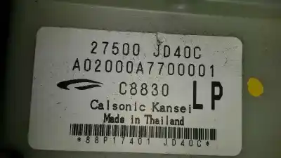 Автозапчасти б/у климат-контроль за nissan qashqai / qashqai +2 i (j10, nj10, jj10e) 2.0 a las 4 ruedas ссылки oem iam 27500jd40c  