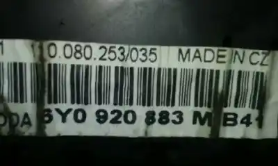 Автозапчасти б/у приборная доска за skoda fabia (6y2/6y3) fresh ссылки oem iam 6y0920883m  110080253035