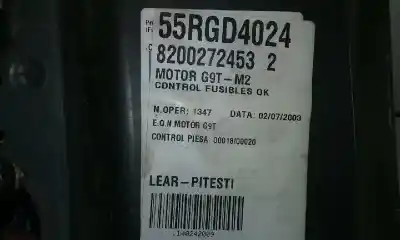 Pièce détachée automobile d'occasion boîtes à fusibles pour renault espace iv (jk0) (2002->) 2.2 dci (jk07) références oem iam 8200272453  