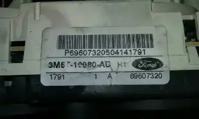 Peça sobressalente para automóvel em segunda mão comando de sofagem (chauffage / ar condicionado)  por ford focus c-max (cap) 1.6 tdci cat referências oem iam 3m5t19980ad  69607320