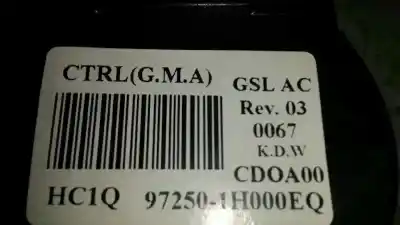 Peça sobressalente para automóvel em segunda mão comando de sofagem (chauffage / ar condicionado)  por kia cee´d concept referências oem iam 972501h000eq  
