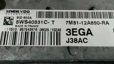 Second-hand car spare part ecu engine control for ford focus berlina (cap) s oem iam references 7m5112a650ra  