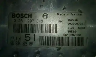 Автозапчасти б/у блок управления двигателем за citroen xsara picasso 1.6 16v exclusive ссылки oem iam 9653492680  0261207318