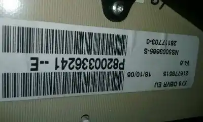 Автозапчастина б/у панель інструментів для renault kangoo (f/kc0) 1.5 dci diesel 82 cv / 60 kw посилання на oem iam 8200336241  216778515