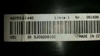 Автозапчастина б/у панель інструментів для skoda fabia combi (5j5) 1.9 tdi посилання на oem iam 5j0920810c  