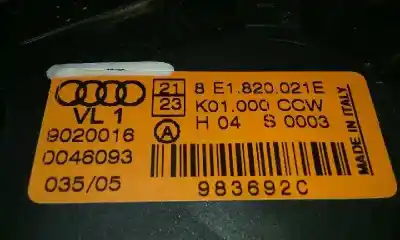 Peça sobressalente para automóvel em segunda mão motor de sofagem por audi a4 avant (8e) 2.0 tdi referências oem iam 8e1820021e  983692c