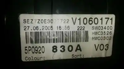 Peça sobressalente para automóvel em segunda mão quadrante por seat toledo (5p2) hot referências oem iam 5p0920830a  110280281002