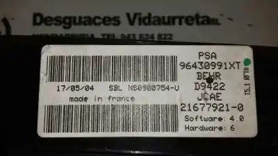Автозапчасти б/у климат-контроль за peugeot 307 cc (s1) 1.6 ссылки oem iam 96430991xt  21677921