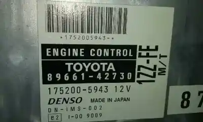 Автозапчастина б/у ебу контролер двигуна для toyota rav 4 (a2) 1.8 16v cat посилання на oem iam 1752005943  8966142730