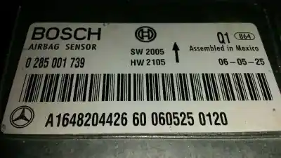 İkinci el araba yedek parçası hava yastigi kontrol ünitesi için mercedes-benz clase r (w251) 320 cdi (251.022) oem iam referansları a1648204426  0285001739