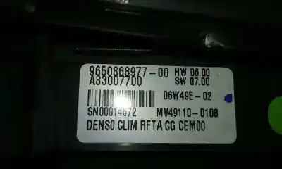 Автозапчасти б/у климат-контроль за citroen c4 grand picasso i (ua_) 1.6 hdi ссылки oem iam 9650868977  a83007700