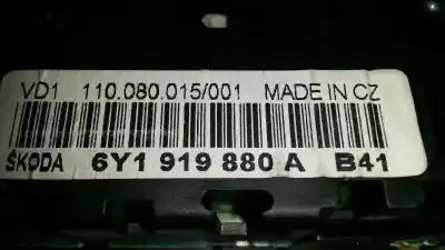 Автозапчастина б/у панель інструментів для skoda fabia (6y2/6y3) 1.9 sdi cat (asy) посилання на oem iam 6y1919880a 110080015/001 79399