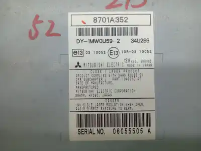 Автозапчастина б/у аудіо система / радіо cd для mitsubishi asx (ga_w_) 1.6 mivec (ga1w) посилання на oem iam  8701a352 34u266 06055505a