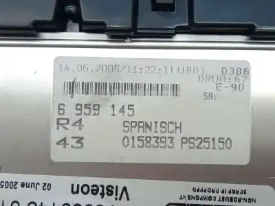 Second-hand car spare part audio system / radio cd for bmw 3 (e90) 320 d oem iam references  6959145011 6959145