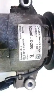 Recambio de automóvil de segunda mano de compresor aire acondicionado para nissan qashqai (j10) acenta referencias oem iam 926101db3a a4101168b010a 01140220 92600jd200