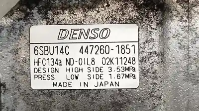 Second-hand car spare part air conditioning compressor for bmw 5 (e60) 520 d oem iam references 64526987863 6sbu14c 4472601851 02k11248