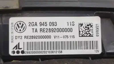 Автозапчасти б/у внутренний левый задний фонарь за volkswagen t-roc (a11, d11) 1.0 tsi ссылки oem iam  re2892000000 2ga945093