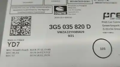 Second-hand car spare part gps navigation system for volkswagen t-roc (a11, d11) 1.0 tsi oem iam references  vwzaz2y0385829 3g5035820d