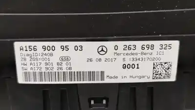 Second-hand car spare part dashboard for mercedes clase gla (x156) gla 200 cdi / d (156.908) oem iam references a1569005304 0263698325 a1569009503