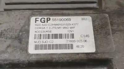Автозапчасти б/у блок управления двигателем за opel corsa c (x01) 1.7 dti (f08, f68) ссылки oem iam  7160002306 55190069
