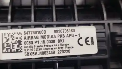 Автозапчасти б/у комплект подушки безопасности за peugeot 308 iii (fb_, fh_, fp_, f3_) puretech 110 (fphnpl) ссылки oem iam   