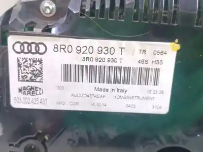 Peça sobressalente para automóvel em segunda mão quadrante por audi q5 (8rb) 2.0 tdi quattro referências oem iam  503002425431 8r0920930t