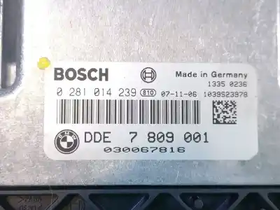 Автозапчастина б/у ебу контролер двигуна для bmw 1 (e87) 118 d посилання на oem iam  0281014239 7809001 Автозапчастина б/у ебу контролер двигуна для bmw 1 (e87) 118 d посилання на oem iam  0281014239 7809001