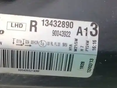 Автозапчастина б/у права фа для opel corsa d (s07) 1.3 cdti (l08, l68) посилання на oem iam  9004392 13432890