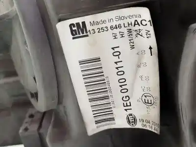 Автозапчастина б/у ліва фара для opel astra j (p10) 1.7 cdti (68) посилання на oem iam  1eg01001101 13253646