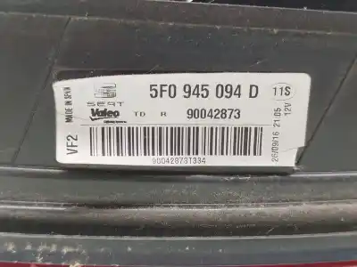 Автозапчасти б/у внутренний правый задний фонарь за seat leon (5f1) 1.2 tsi ссылки oem iam  90042873 5f0945094d