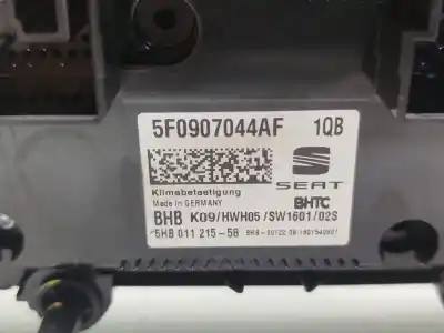 Peça sobressalente para automóvel em segunda mão comando de sofagem (chauffage / ar condicionado) por seat leon (5f1) 1.2 tsi referências oem iam  5hb01121558 5f0907044af