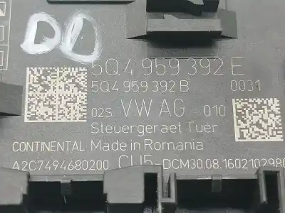 Pezzo di ricambio per auto di seconda mano modulo elettronico per seat leon (5f1) 1.2 tsi riferimenti oem iam  5q4959392b a2c7494680200 5q4959392e