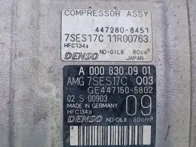 Second-hand car spare part air conditioning compressor for mercedes clase c t-model (s205) amg c 63 (205.286) oem iam references  4472808451 4471505802 a0008300901