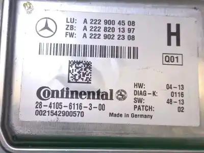 Second-hand car spare part electronic module for mercedes clase c t-model (s205) amg c 63 (205.286) oem iam references  2841056116300 0021542900570 a2229004508 a2228201397 a2229022308