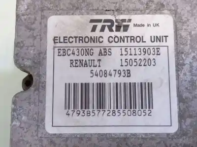 Second-hand car spare part abs for opel vivaro a furgón (x83) 2.5 cdti (f7) oem iam references 93863443 8200511146 15052203 54084793b 93857506 15113903e 93188109