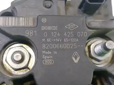 Автозапчасти б/у генератор за renault megane iii fastback (bz0/1_, b3_) 1.6 16v (bz1b, bz1h) ссылки oem iam  0124425070 8200660025