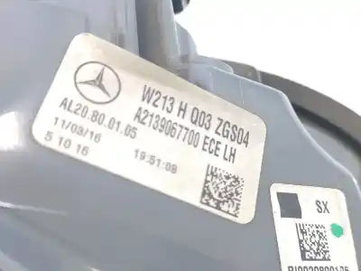 Second-hand car spare part left tailgate light for mercedes-benz clase e (w213) e 220 d (213.004) oem iam references  al20800105 a2139067700