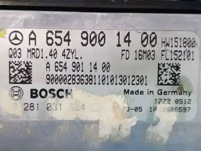 Peça sobressalente para automóvel em segunda mão centralina de motor uce por mercedes-benz clase e (w213) e 220 d (213.004) referências oem iam  0281031884 a6549011400