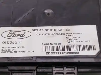 Second-hand car spare part electronic module for ford mondeo v fastback (ce) 1.5 ecoboost oem iam references  edds7t1161800220 ds7t14c689ed