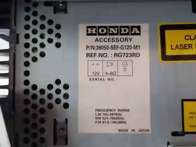 Second-hand car spare part climate control for honda accord vii (cl, cn) 2.2 i-ctdi (cn1) oem iam references  39050sefg120m1 rg723rd